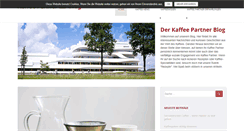 Desktop Screenshot of kaffee-partner-blog.de