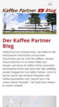 Mobile Screenshot of kaffee-partner-blog.de