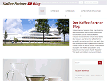 Tablet Screenshot of kaffee-partner-blog.de